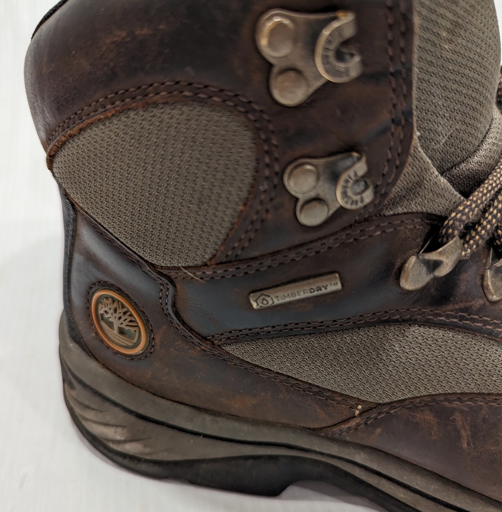 TIMBERLAND Men's Chocorua Trail mid brown leather waterproof hiking boots - Picture 10 of 14
